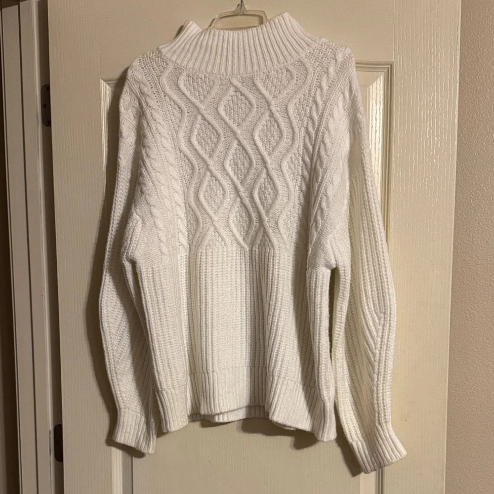a new day White Cowl Neck Sweater - Picture 1 of 1